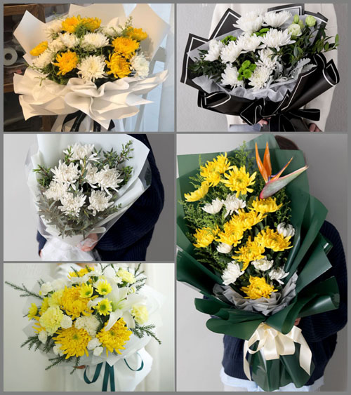 河南信阳罗山县白事花束代送